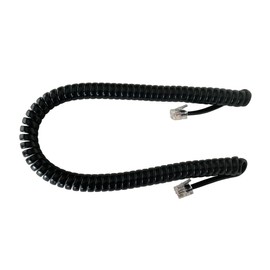 The VoIP Lounge Replacement 9 Ft Black Handset Curly Cord for AT&T/Lucent/Avaya Merlin Business Phone