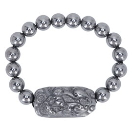 Terahertz Round Beads Bracelet Energy Stone Terahertz Healing Stone Bracelet for Women Men