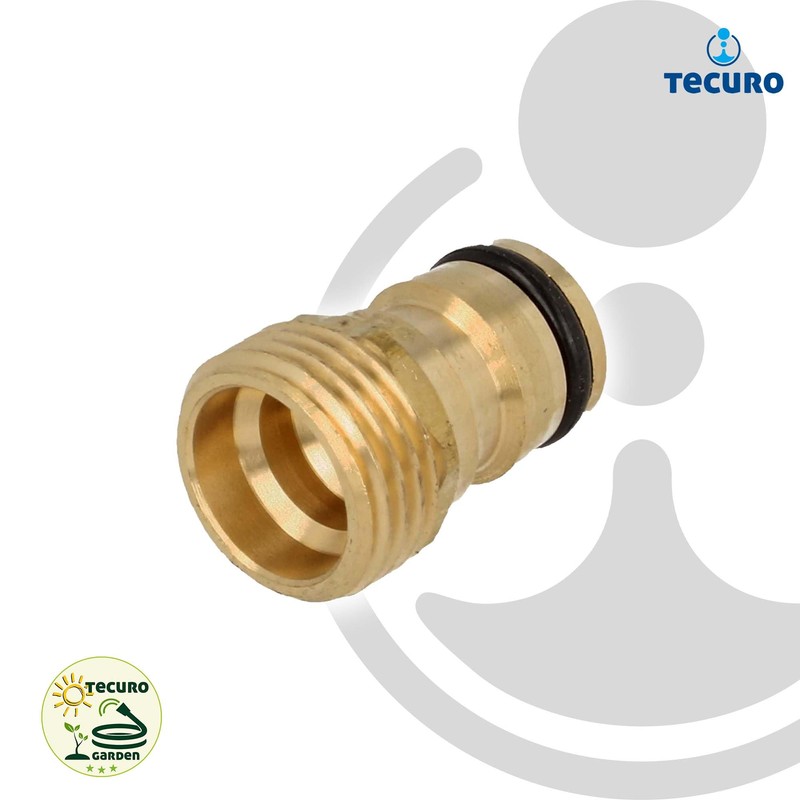 tecuro Device Connector with Plug-In Coupling and 1/2 Male Thread