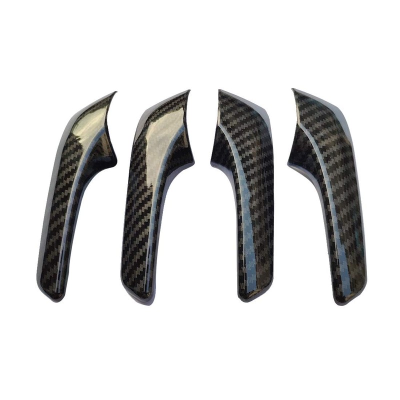 ruihe 4pc Carbon Fiber Color Inner Door Open Handle Cover