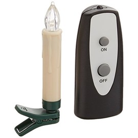 LED Clip-on Taper Faux Wax Drip Candles Set 12 Battery Operated Remote on/Off