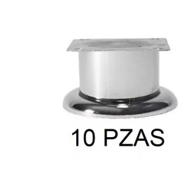 Herrajes Guerrero Pata Para Mueble O Sala 10 Cm De Altura - 10 Piezas