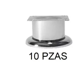 Herrajes Guerrero Pata Para Mueble O Sala 10 Cm De Altura - 10 Piezas