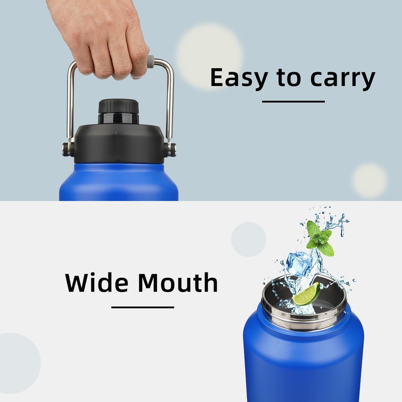 Konokyo 1 Gallon Jug with Handle,128 oz Insulated Water Bottle