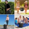 Odoland 48 Cans Soft Cooler with Wheels and Handle Collapsible