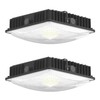 Deojoy LED Canopy Light Fixture,45W 5850lm HID/HPS Replacement, 9.5" x