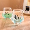 Ymyaye Mr and Mrs Wine Glasses Wedding Gifts,Wedding Glasses for