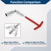 Hihaha T-Handle Spark Plug Socket Wrench Spanner Socket Remover for