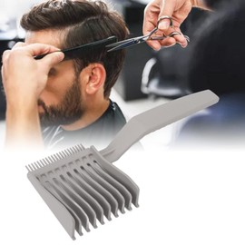 Sonew Curved Positioning Comb, Portable Professional Haircut Clipper Comb for Men Clipper Cuts and Flattops, Hair Styling Tool
