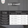 Rohi Easy Care plain King Size Duvet Cover set –