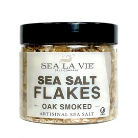 Galil Sea La Vie Salt Flakes, 3.5 Ounces, Pack of 1, Kosher Handcrafted Gourmet Artisinal Finishing Salt Flakes from the Mediterranean Sea (Oak Smoked)