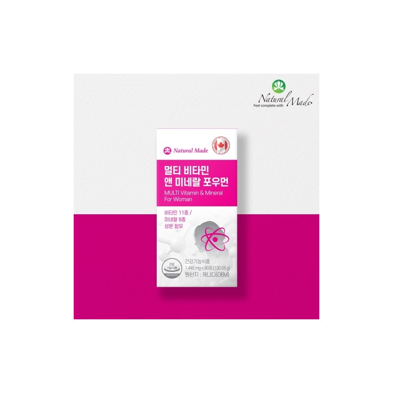 NaturalMade Multi Vitamin & Mineral for Women 1445mg 90 Tablets