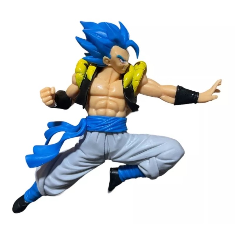 Nali Figura Gogeta Blue Dragon Ball Sayayin Ataque Puño Full