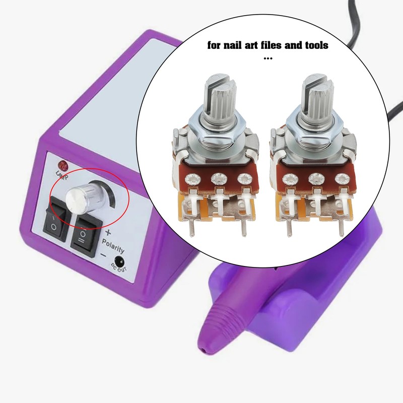 Micro Traders 2pcs B20K Ohm Control Board Speed Knob Replacement