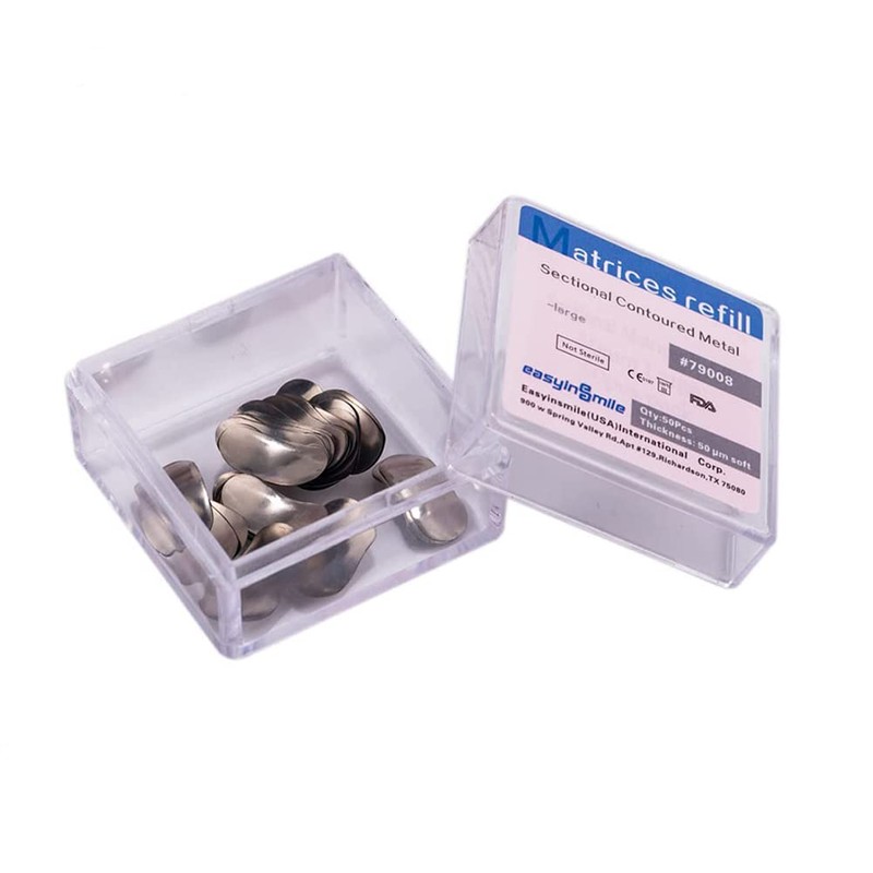 SNAWOP Dental Matrix Bands 50μm Tooth Interproximal Sectional Contoured Metal