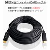 DTECH Plumbing Detachable Fiber Optic HDMI Cable 10m HDMI Type