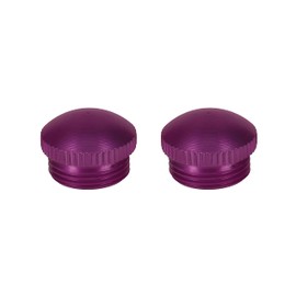 Aluminium MTB Road Bicycle Flat Pedal End Dust Caps End Bolts (thumb Purple)