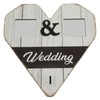 Wood Wedding Picture Frame Key Hook Wall Hanging Decoration Love