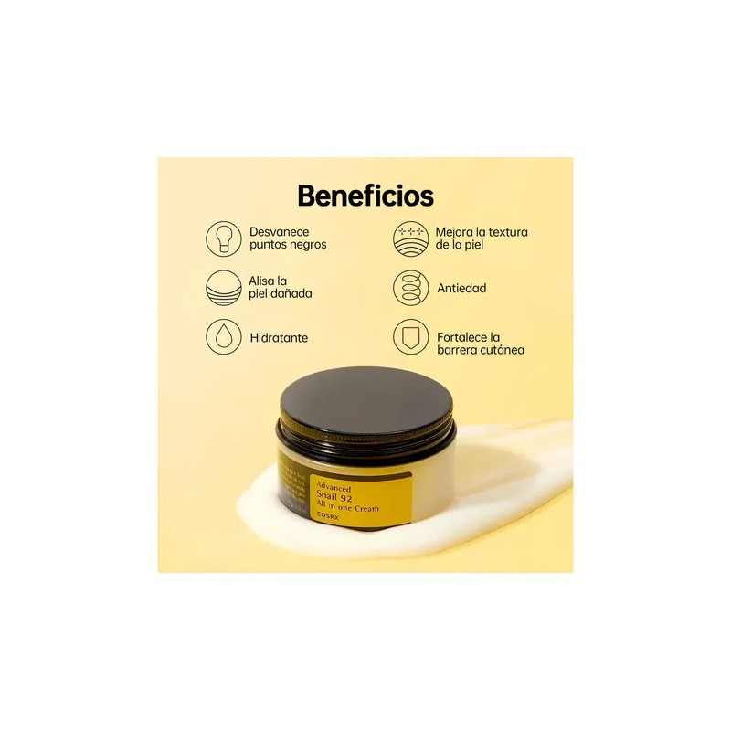 COSRX Advanced Snail 92 Crema Facial Todo en Uno 100g