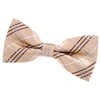 Retreez Men Plaid Check Styles Woven Microfiber Pre-tied Bow Tie