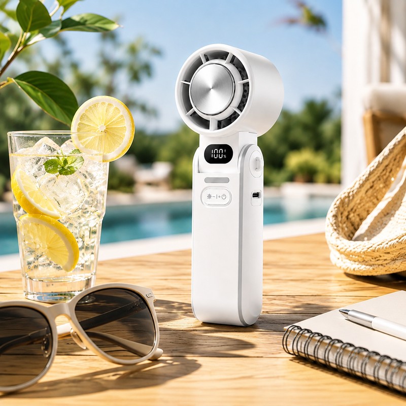 Portable Handheld & Neck Refrigeration Fan for Outdoor Cooling –