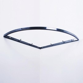 Corner Hanging Bar, Rack Iron Wall Mounted Right Angle Corner Clothing Rack, Industrial Pipe Garment,Multi-Purpose Hanging Rod, for Retail Display, Closet Storage(Black)