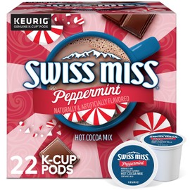 Swiss Miss Chocolate Peppermint Hot Cocoa Mix, Keurig K-Cup Pod, 22/Box (5000355689)