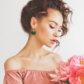 Heart Earrings Valentine's Day Earrings for Women Candy Heart Dangle Earrings Cute Colorful Valentine's Day Heart Earrings Valentine's Day Jewellery Accessories (Style-C)