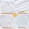 Waterproof Mattress Protector,H HOME-MART Deep Pocket Queen Size Fitted Sheet,Stretch