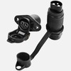 12 V 24 V Car Trailer Plug Socket 3-Pin Set