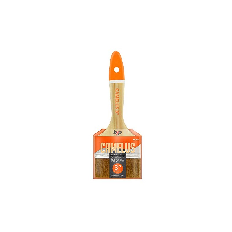 Brocha Camelus Pelo Extra Fino Barniz Acuarela 4" Byp