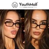 YouthMall Retro Rectangular Glasses for Women Trendy Narrow Square Eyeglasses