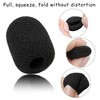 30 Pack Mini Size Lapel Headset Mic Foam Covers Microphone