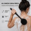 4 Pcs Cepillo Corporal de SiliconaSilicone ScrubberCepillo de Baño Corto