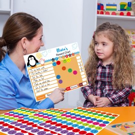 1800Pcs Happy Smile Face Stickers, 1 Inch Happy Face Decal Stickers Colorful Mini Incentive Reward Sticker Round Behavior Chart Sticker for Shcool Classroom Students Teachers Supplies