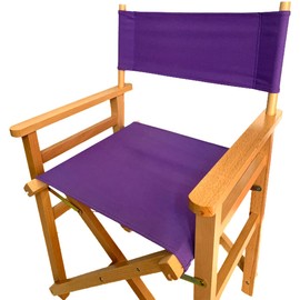 TBACW Directors Chair Canvas Replacement Covers Kit for Directors Chairs,Movie Chair Replacement Canvas Seat and Back Oxford Cloth Cover for Home Director Chair Large Size (Purple)