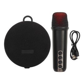 Mini Karaoke Machine DSP Noise Reduction 1800mah USB Eliminate Original Sound Bluetooth Speaker with Microphone for KTV Outdoor