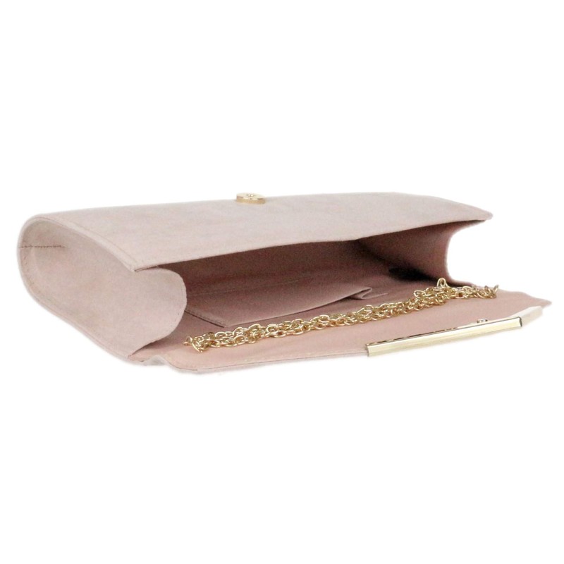 Girly Handbags Small Frame Clutch Bag, Naked