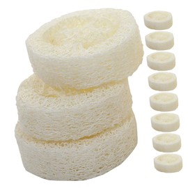 minkissy 25pcs Loofah Soap Bathroom Cleaning Sponge Eco Sponges for Cleaning Shower Super Soft Bath Sponges for Shower Sided Scrub Sponges Soft Exfoliating Bath Sponge White