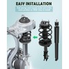SCITOO Front Complete Struts Rear Shocks and Coil Spring Assembly