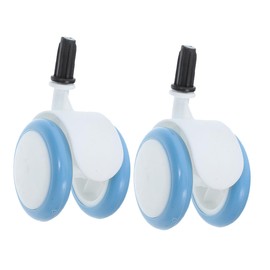 WOONEKY 2pcs Replacement Wheels for Walker Sturdy Rubber Caster Accessories for Smooth Maneuverability and Enhanced Safety Compatible with Various Surfaces