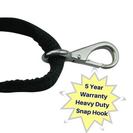 EZ-Xtend Premium Pontoon Boat Canopy and Bimini Top Strap with Adjustable Hook - All Stainless Steel Bimini Top Hardware - Best Replacement Straps (Package of 1, White, 56"- 105")