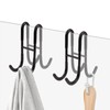 Sekonow 2 Pack Double-Sided Towel Hooks for Shower Door, 304