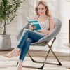 Saucer Chair, Comfy Chair Faux Fur Lounge Moon Chair with