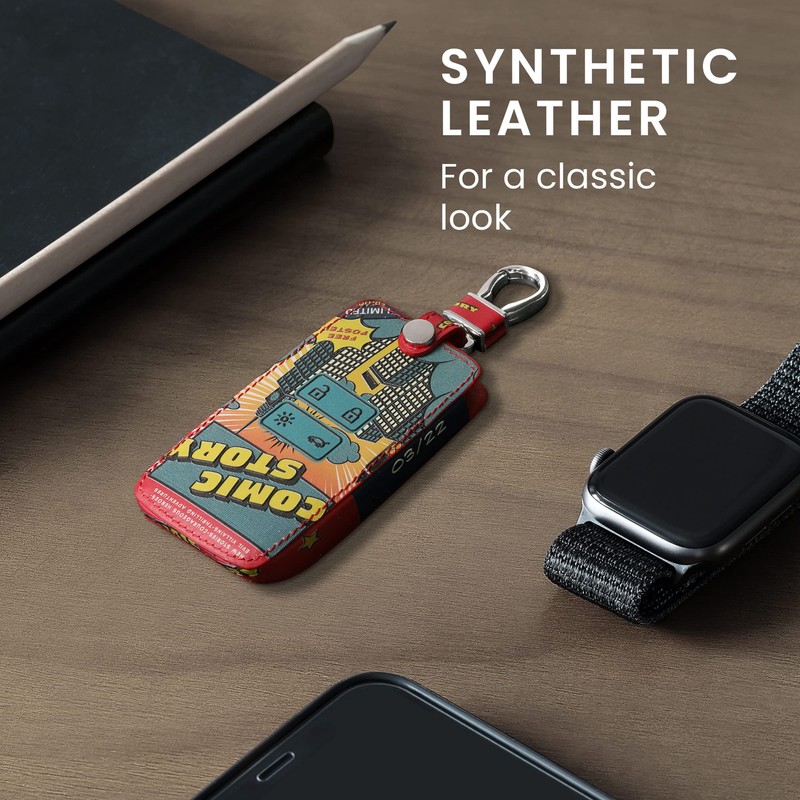 kwmobile Car Key Case Compatible with Renault 4-Button Smartkey Car