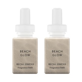 Pura and Becki Owens - Fragrance for Smart Home Air Diffusers - Room Freshener - Aromatherapy Scents for Bedrooms & Living Rooms - Odor Eliminator - 2 Pack - Beach Glow