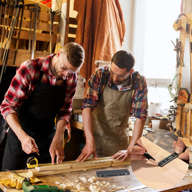 BDHYYM Pack of 5 Folding Ruler 1 m Plastic Folding