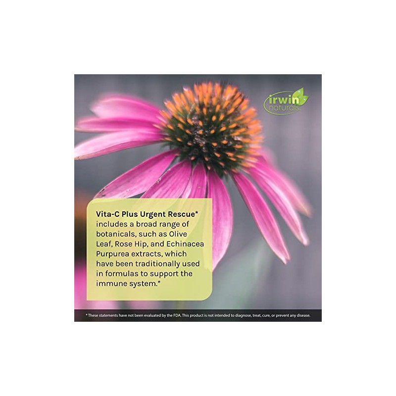 Irwin Naturals Vita-C Plus Urgent Rescue 1,000mg Mega Dose Vitamin