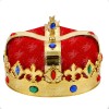 Corona Rey Mago Principe Reina Fiesta Real Joyas Boda Rojo