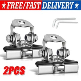 Unbranded 2PCS Pillar Hood Led Work Light Bar Mount Bracket Clamp Holder Offroad Universal